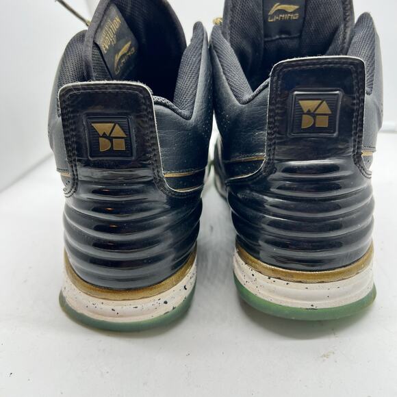 Li Ning Shoes Mens 11 Basketball Wade Finals Sneakers Black ** - Picture 5 of 9